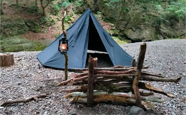 おすすめな人①:身軽に山へ入ってブッシュクラフト、キャンプしたい方